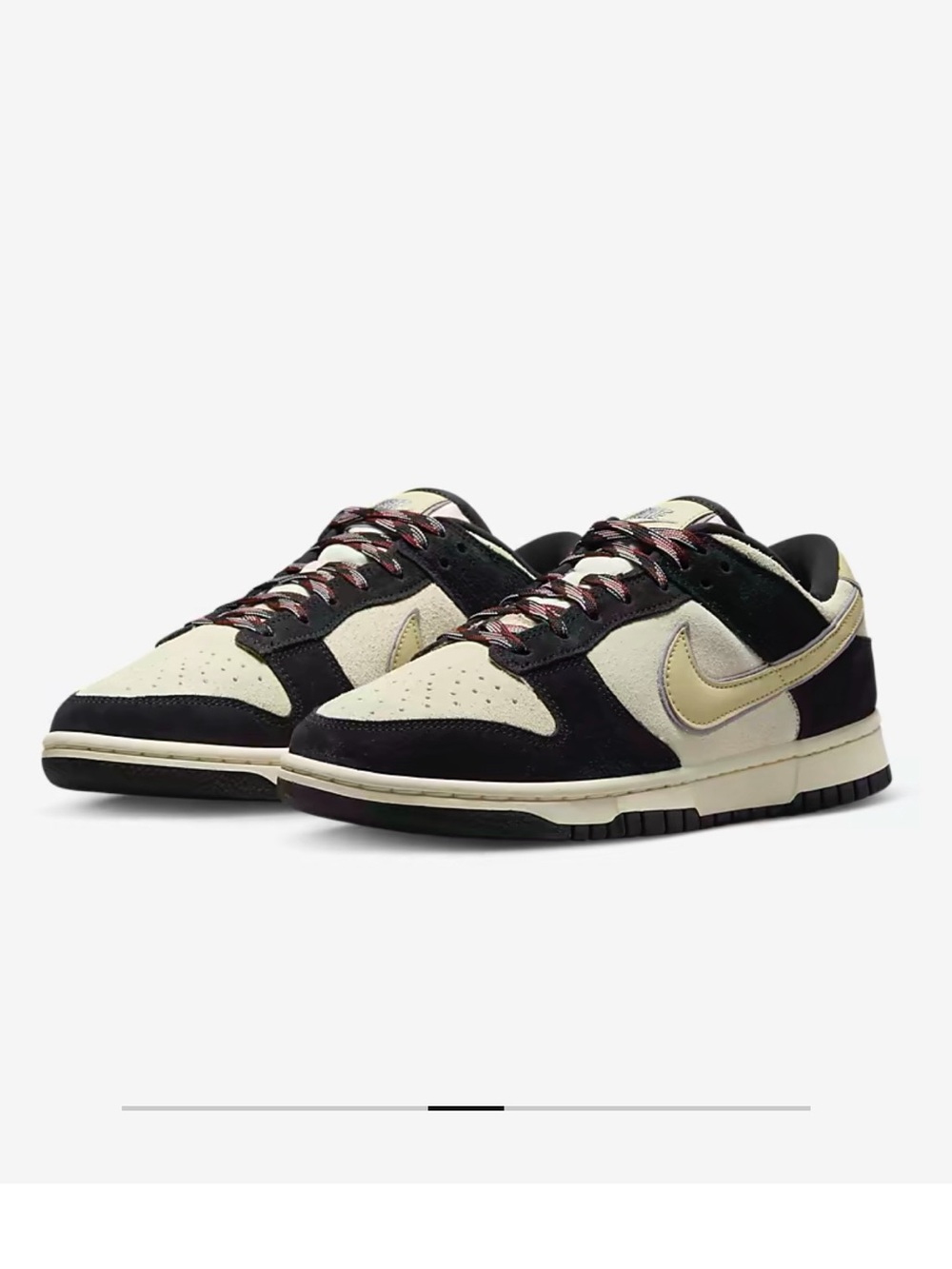 Womens NIKE DUNK LOW LX BLACK/TEAM GOLD-COCONUT